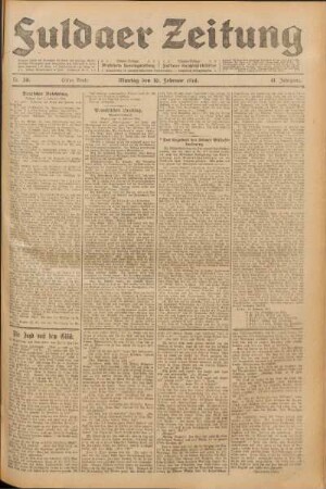 Ausgabe vom Montag, den 16. Februar 1914.