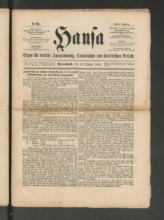 No. 95. Sonnabend, den 29. Januar 1853.