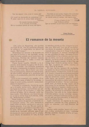 El romance de la meseta