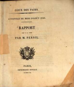 Attentat du mois d'août 1840