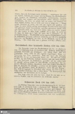 Schwarzes Buch 1561 bis 1593