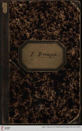 Inventar der Sammlung antiker Bronzen. F