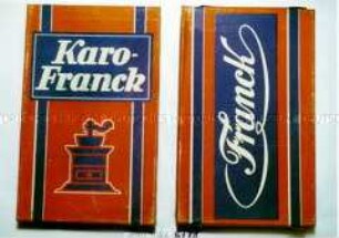 Packungen mit Inhalt "Karo-Franck Kaffeezusatz" (1/4 kg)