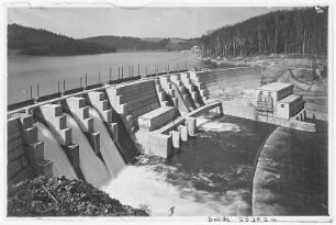 Kriebstein. Talsperre - Staumauer