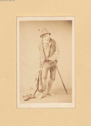 Karl Stieler (1842-1885) Nachlass: 2 Fotos von Karl Stieler - BSB Stieleriana II 12.I.4