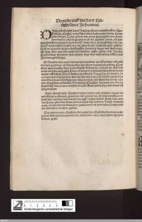 Die erst Epistel Sanct Johannis