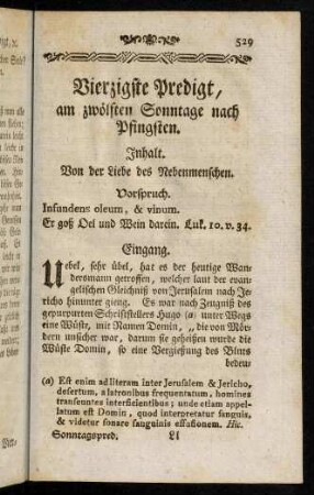 529-542, Vierzigste Predigt