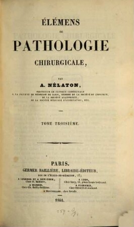 Élémens de pathologie chirurgicale, 3