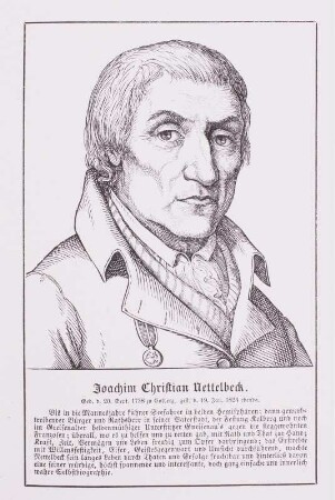 Bildnis des Kolberger Bürgermeisters Joachim Ch. Nettelbeck