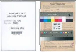 Entnazifizierung Otto Hausberg , geb. 27.07.1907 ()