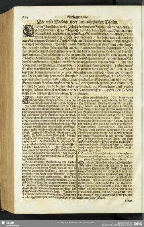 Auslegung des achtzigsten Psalms