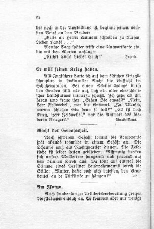Macht der Gewohnheit.