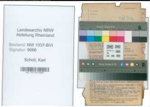 Entnazifizierung Karl Scholl , geb. 06.09.1901 (Betriebsleiter)