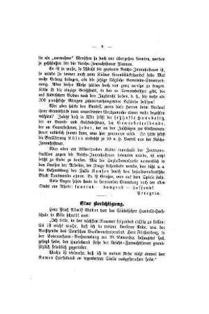 Eine Berichtigung
