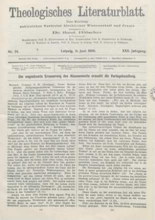 281-284 [Rezension] Bousset, Wilhelm, Unser Gottesglaube