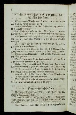 4, B. Mathematische und physikalische Wissenschaften