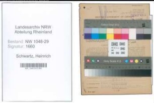 Entnazifizierung Heinrich Schwartz , geb. 14.02.1898 (Beamter)