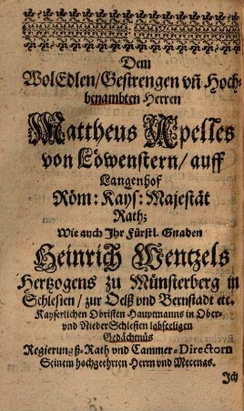 Andreas Tschernings Deutscher Getichte Früling