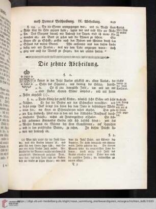 Die zehnte Abtheilung