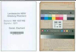 Entnazifizierung Eberhard Daniel , geb. 06.04.1897 ()