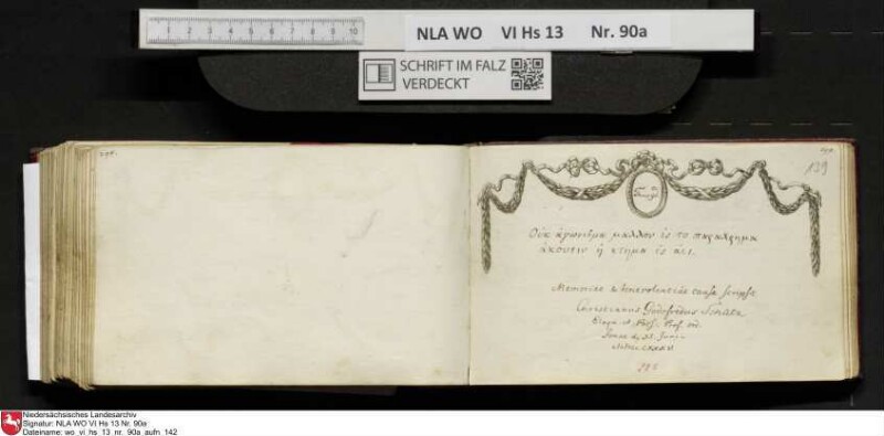 Stammbuch des Ernst Philipp Ludwig Zellmann (1763-1795) aus
                           Braunschweig
