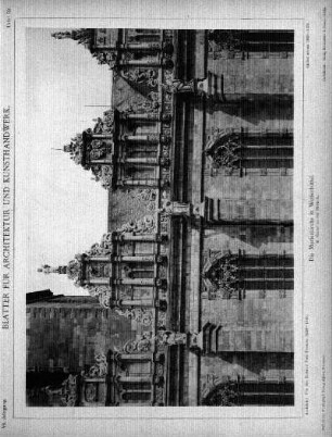 Tafel 79: Die Marienkirche in Wolfenbüttel. 2. Giebel an der Südseite