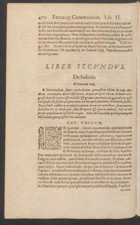 Liber Secundus. De Iudiciis.