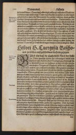Histori S. Evergißli Bischoves zu Cöllen ...