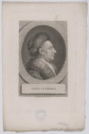 Bildnis des Heinrich Wilhelm von Gerstenberg