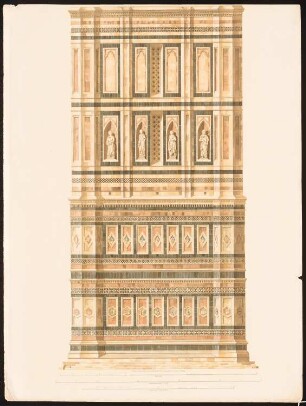 Glockenturm des Domes, Florenz: Ansicht Fassadendetail