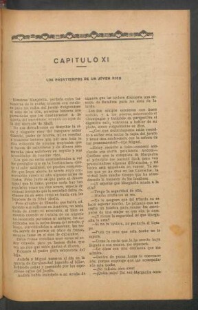 Capítulo XI - Los pasatiempos de un joven rico