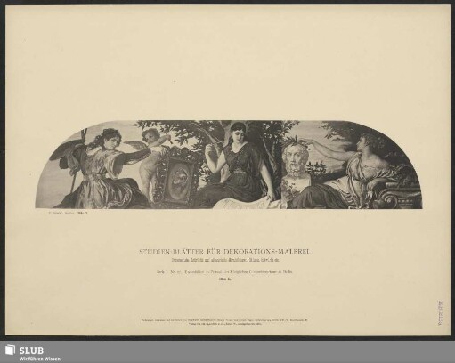 Deckenbilder im Festsaal des Königlichen Cultusministeriums Berlin