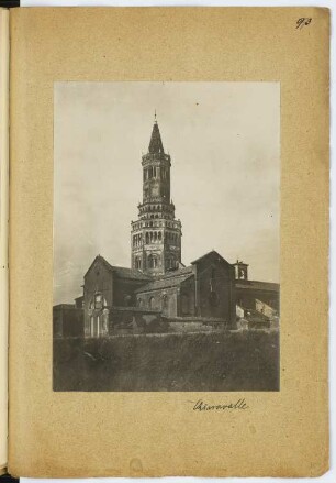Kloster Chiaravalle Milanese, Mailand: Ansicht (aus: Skizzen- und Fotoalbum 3)
