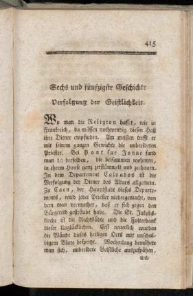 Sechs und fünfzigste Geschichte - Sechzigste Geschichte