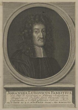 Bildnis des Johannes Ludovicus Fabritius