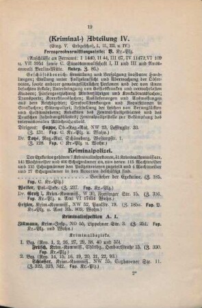 (Kriminal-) Abteilung IV