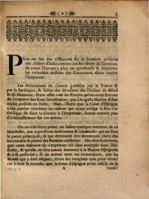 Réflexions sur le projet de la nouvelle Monarchie
