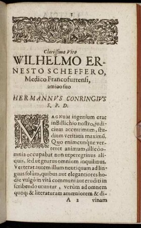 Clarissimo Viro Wilhelmo Ernesto Scheffero ...