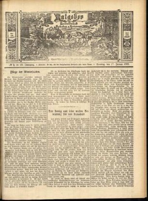 Ausgabe vom Sonntag, den 17. Januar 1909.