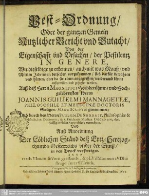 Pest-Ordnung