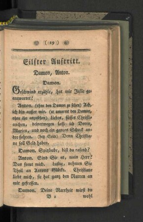 [Eilfter Auftritt. - Achzehnter Auftritt.]