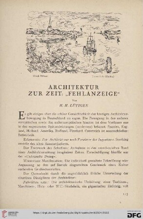 4: Architektur zur Zeit: "Fehlanzeige"