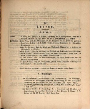 Jahresbericht über das Königl. Bayer. Lyceum, Gymnasium und die Lateinische Schule zu Speier in der Pfalz : für das Studienjahr ..., 1855/56
