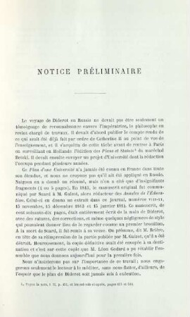 Notice préliminaire