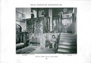 Billing, Hermann; Karlsruhe, Eisenlohrstr. 25; Haus Billing (Utz) - Diele