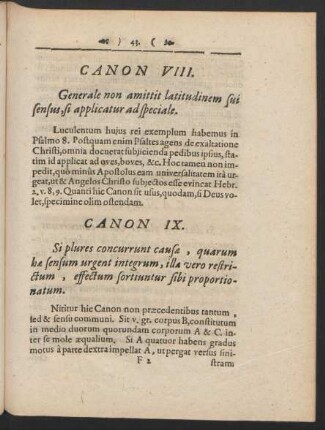 Canon IX. Si plures concurrunt causae, quarum hae sensum urgent integrum ...