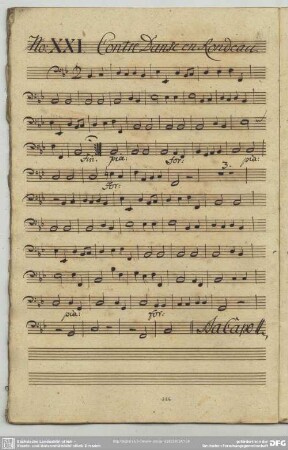 21. Anonymus, Contredanses, B-Dur