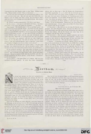 9: Irrthum : Novellette von Heinrich Mann