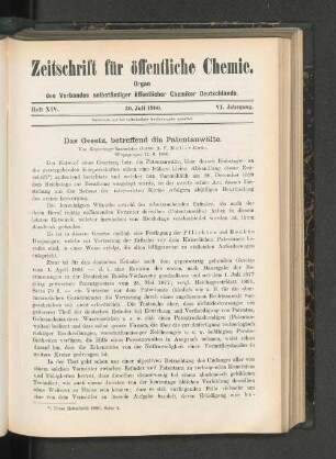 Heft XIV. 30. Juli 1900.