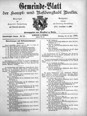 1895,29: No. 29, 21. Juli 1895